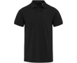 Unisex poloshirt met korte mouwen van gemengd katoen 220 g/m² Elevate kleur zwart