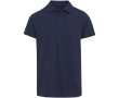 Unisex poloshirt met korte mouwen van gecertificeerd biologisch katoen 180 g/m2 Elevate kleur marineblauw