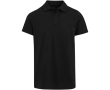Unisex poloshirt met korte mouwen van gecertificeerd biologisch katoen 180 g/m2 Elevate kleur zwart