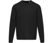 Uniseks sweater met ronde hals en geborstelde binnenkant 280 g/m2 Elevate kleur zwart