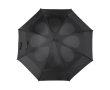 Handmatige stormparaplu met 8 panelen en rubberen grip Ø129 Storm kleur zwart