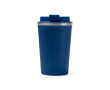 Thermobeker van roestvrij staal met schroefdeksel, lekvrij 450 ml kleur marineblauw