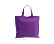 Non woven tas met korte gekleurde handvatten 80 g/m2 Bazaar Short kleur paars