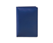 Documentenhouder met 2 vakken en doorzichtige binnenkant kleur marineblauw