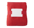 Dekens bedrukken met schapenvacht-touch 190 g/m2 Soft Touch kleur rood