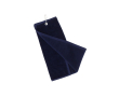 Absorberende katoenen handdoek met karabijnhaak, 40 x 50 cm kleur marineblauw