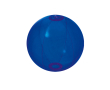 Vrolijk gekleurde strandbal met logo kleur blauw