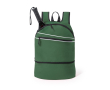 Rugzak met schoenenzak van 600D polyester Gymfit kleur donkergroen