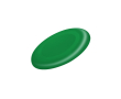 Klassieke frisbee van plastic in diverse kleuren, ideaal voor buitenactiviteiten kleur groen