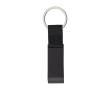 Metalen sleutelhanger met flesopener en muntje voor de winkelwagen kleur zwart