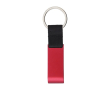 Metalen sleutelhanger met flesopener en muntje voor de winkelwagen kleur rood