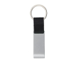 Metalen sleutelhanger met flesopener en muntje voor de winkelwagen kleur zilver