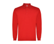 Polo met lange mouwen van polyester 220 g/m² Roly Direct Carpe kleur rood
