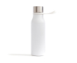 RVS thermosfles met lekvrije dop en draaglus 450 ml kleur wit