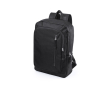 Laptoprugzak van polyester met 2 voorvakken 15 inch kleur zwart