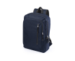 Laptoprugzak van polyester met 2 voorvakken 15 inch kleur marineblauw