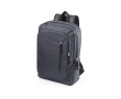 Laptoprugzak van polyester met 2 voorvakken 15 inch kleur grijs