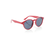 Zonnebril met ronde en zwarte UV400-glazen kleur rood