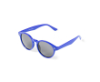 Zonnebril met ronde en zwarte UV400-glazen kleur blauw