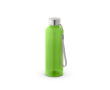 RPET-fles met doorschijnende afwerking en stalen dop 600 ml kleur lichtgroen