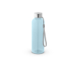 RPET-fles met doorschijnende afwerking en stalen dop 600 ml kleur cyaan blauw