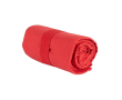 Absorberende microvezel handdoek van RPET met bijpassende elastiek kleur rood