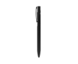 Recycled aluminium pen met matte unicolor afwerking en blauwe inkt kleur zwart