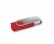 Custom made USB stick, draaibare metalen clip, gemaakt in Europa kleur rood