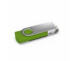 Custom made USB stick, draaibare metalen clip, gemaakt in Europa kleur limoen groen