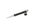 Custom made USB pen van rubber en metaal, gemaakt in Europa kleur zwart