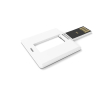 Custom made, uitklapbare vierkante USB stick, gemaakt in Europa kleur wit