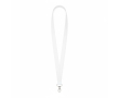 Voordelige polyester lanyard voor full colour bedrukking kleur wit