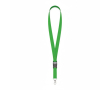 Voordelige polyester keycord met gesp Regular Plus kleur groen