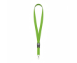 Voordelige polyester keycord met gesp Regular Plus kleur appel groen