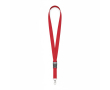 Voordelige polyester keycord met gesp Regular Plus kleur granaat