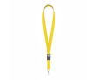 Gerecyclede keycords bedrukken met afneembare gesp RPET Plus kleur geel