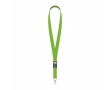 Gerecyclede keycords bedrukken met afneembare gesp RPET Plus kleur appel groen