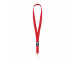 Gerecyclede keycords bedrukken met afneembare gesp RPET Plus kleur granaat