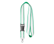 Full colour bedrukte lanyard met gesp kleur groen