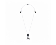 Custom made verstelbare lanyard met Type C oplaadkabel voor mobiel kleur wit