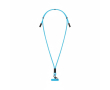 Custom made verstelbare lanyard met Type C oplaadkabel voor mobiel kleur cyaan blauw