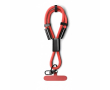 Custom made lanyard voor de mobiel met korte band en Type C oplader kleur rood