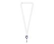 Custom made RPET lanyard met badgehouder voor sublimatie kleur marineblauw