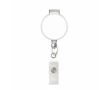 Custom made ronde intrekbare badgehouder, personaliseerbaar ⌀2.8 kleur wit