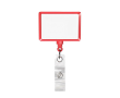 Custom made rechthoekige intrekbare badgehouder kleur rood