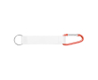 Custom made polyester sleutelhanger met karabijnhaak voor sublimatie kleur rood