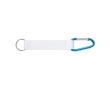Custom made sleutelhanger van RPET met karabijnhaak voor sublimatie kleur blauw