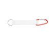 Custom made sleutelhanger van RPET met karabijnhaak voor sublimatie kleur rood
