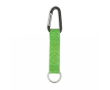 Custom made sleutelhanger van RPET met karabijnhaak en metalen ring kleur groen