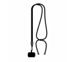 Custom made verstelbare polyester lanyard voor de mobiel kleur zwart